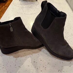 Blondo Dark Gray Ankle Boots